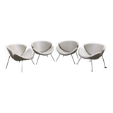 4 “Orange slice” armchairs by Pierre Paulin for Artifort
