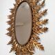 Mirror sun gold metal 67 x 49