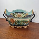 Majolica slip planter