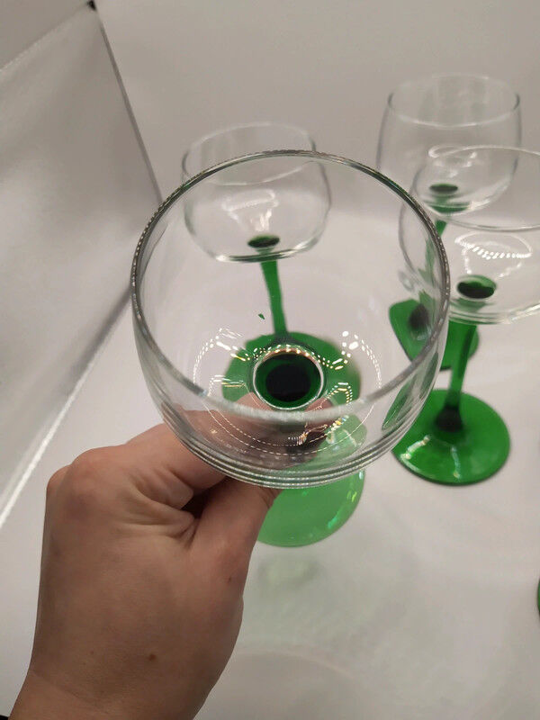 6 verres alsaciens à vin blanc
