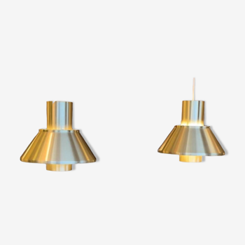 Pair of pendant lights by Jo Hammerborg for Fog and Morup, Denmark, circa 1970