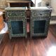 Set of 2 vintage Moroccan handcrafted bedside tables.