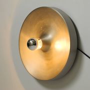 1960s round large Space Age Pop Art aluminum ceiling or wall lamp
