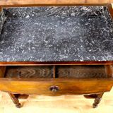 Side table in wood and marble nineteenth century