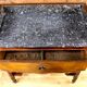 Table d'appoint en bois et marbre XIXème siècle