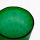 Italian bubbled blown glass vase from Empoli - Mid-20th century