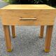 Bedside table, end table, blond wood, 80s