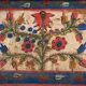 Antique blue folk art style chest (c.1920)