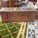 Large painted bench chest 149X58