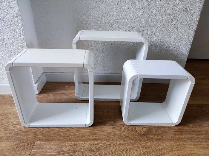 Etagères Vintage • Éléments modulables • Bois Laqué • 1970