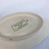 Ravier in iron earth model "Geranium", Sarreguemines