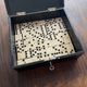 Game of dominoes and its Japanese laqué wooden box "1900"