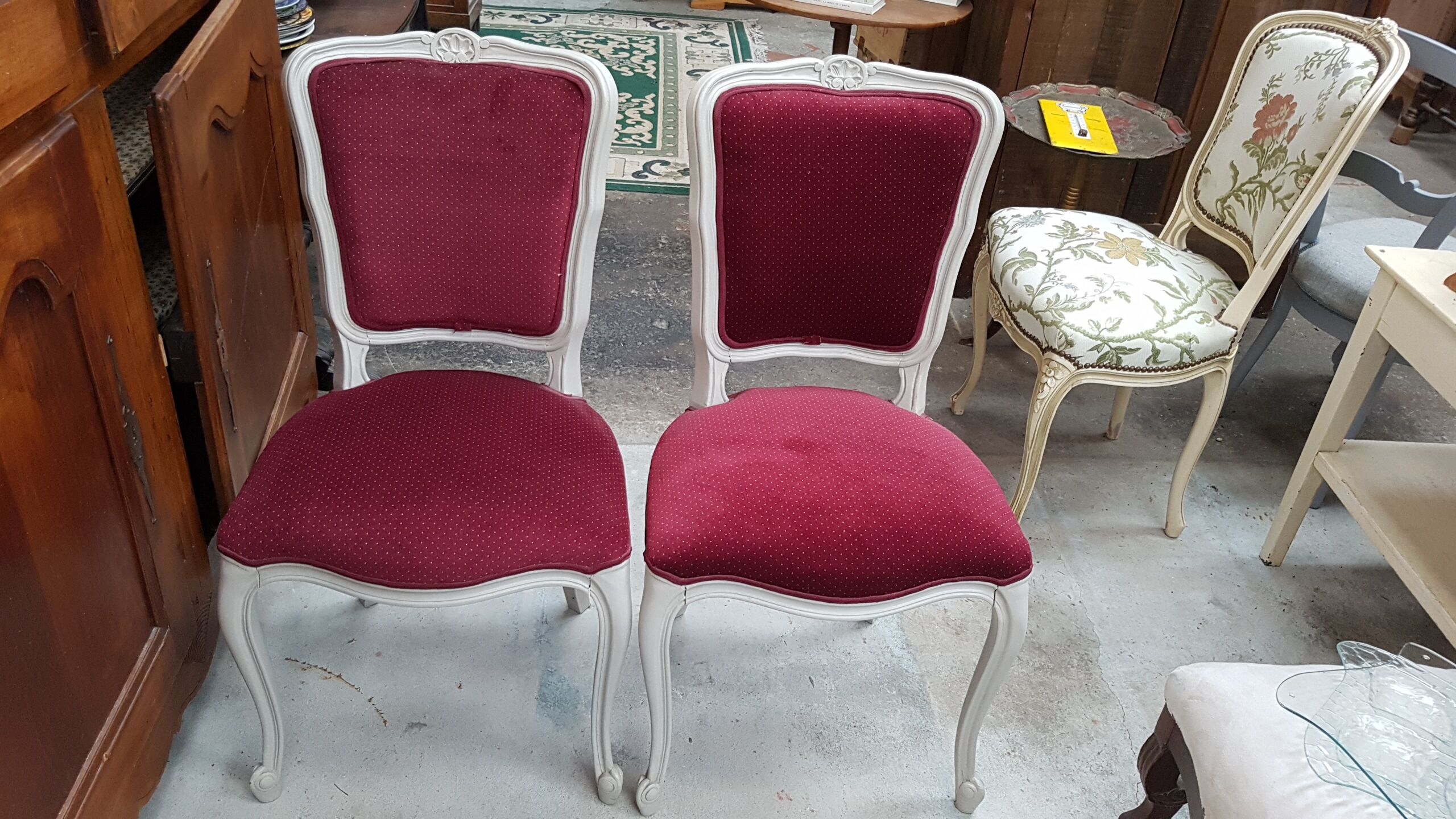 Pair of Louis XV style chairs
