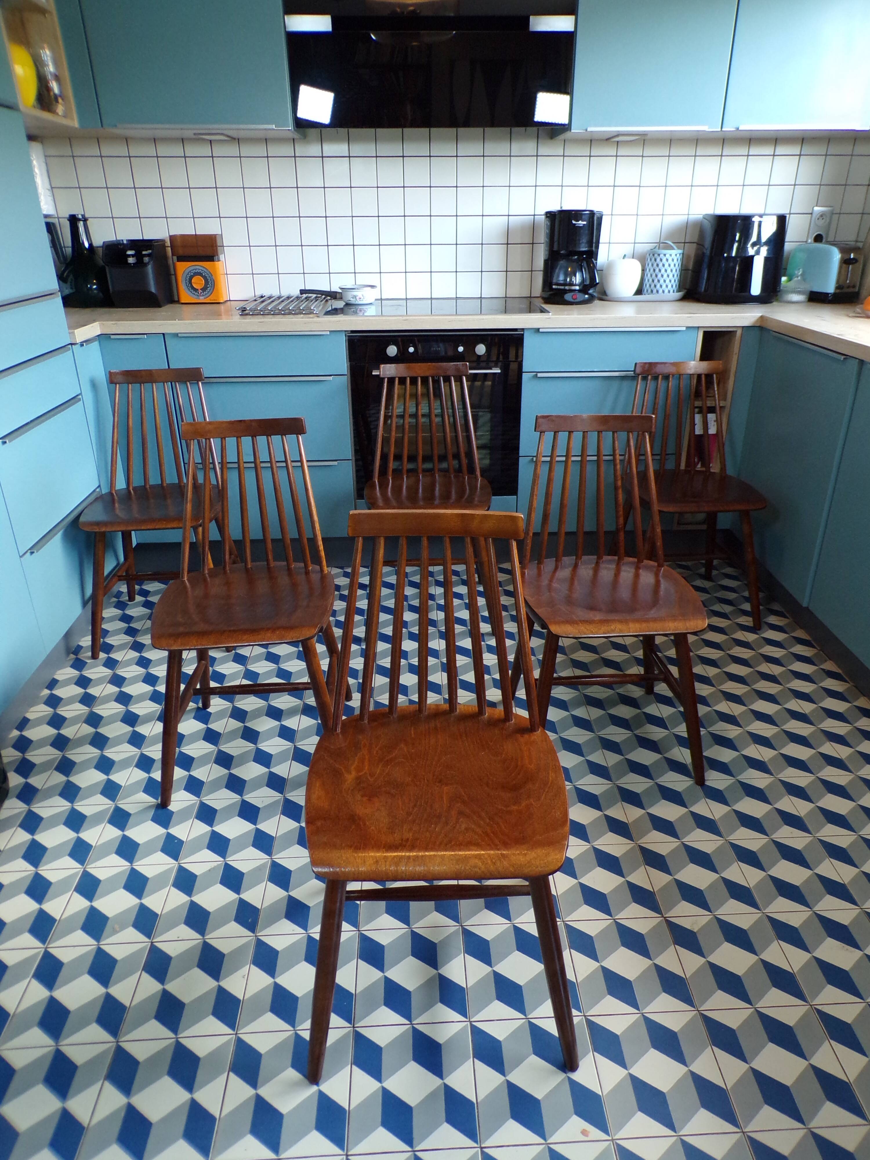 Set of 6 Scandinavian chairs Ikea Stockholm