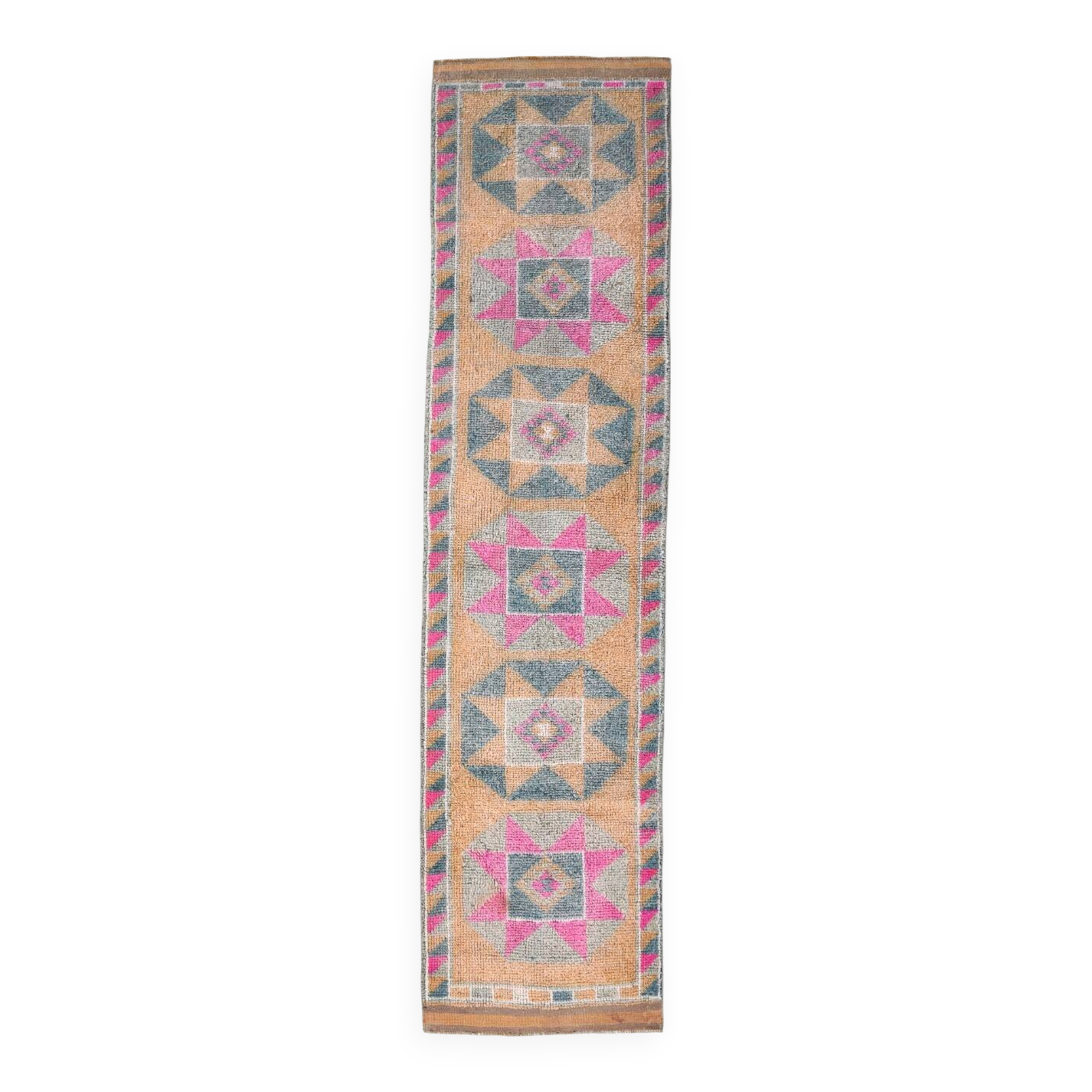Soft Multicolor Persian Runner Rug, 83x335Cm
