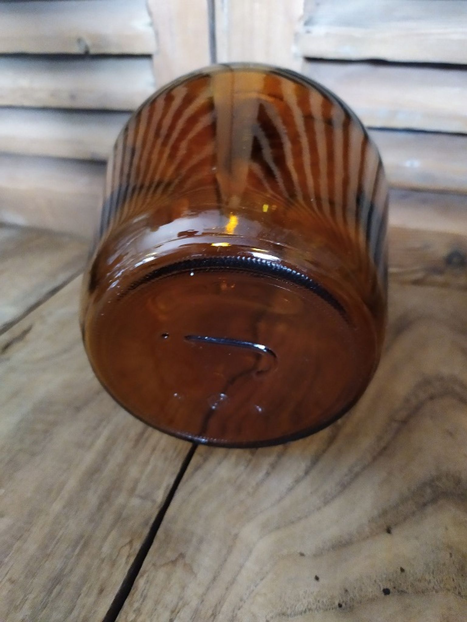 Lady Jeanne Amber Marron Viresa Bonbonne Touque Bottle Old Vintage Dp0521002
