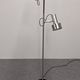 Space age modernist floor lamp with 2 aluminium spots, France circa 1970.