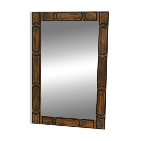 Miroir scandinave en chêne ''GT Lux'', Glas & Trä, Suède, 1960, 118x77 — Beyit