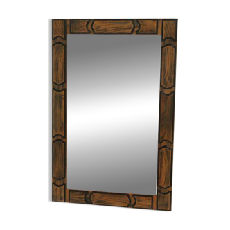 Scandinavian oak mirror "GT Lux", Glas & Trä, Sweden, 1960, 118x77