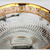 Large flared St Louis Crystal model Thistle gold.