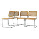 Ensemble de 4 chaises style B32 par Marcel Breuer