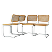 Ensemble de 4 chaises style B32 par Marcel Breuer
