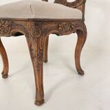 18th-Century German Baroque Chair in Carved Walnut, 1740s