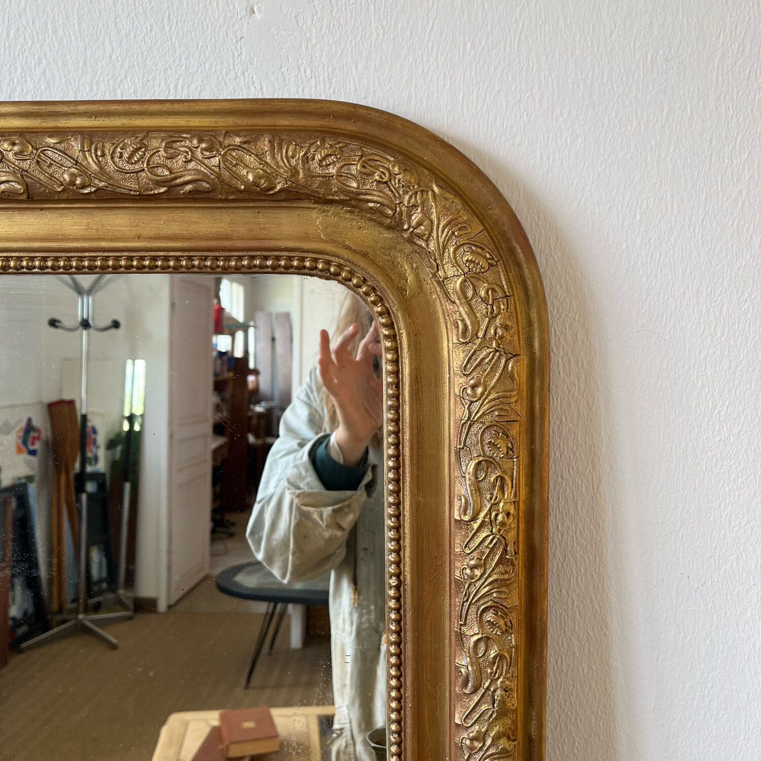 Louis Philippe style mirror gilded