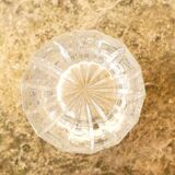 Chiseled crystal vase