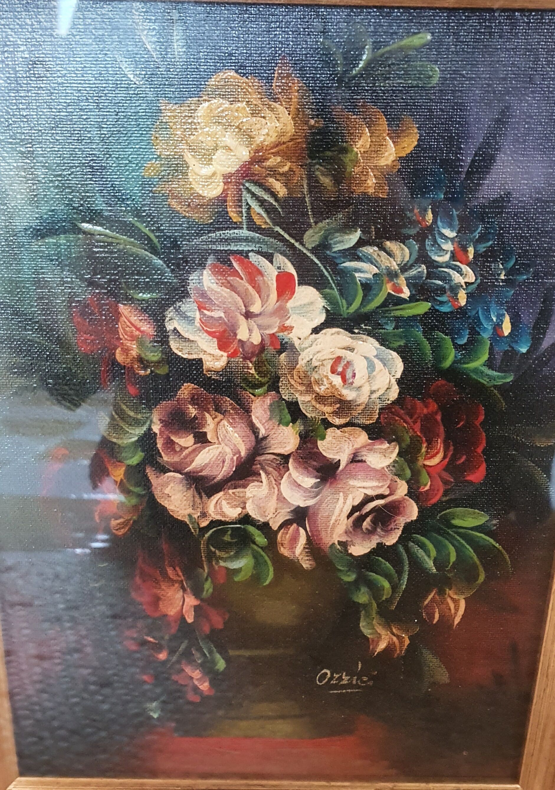 Table bouquet of flowers