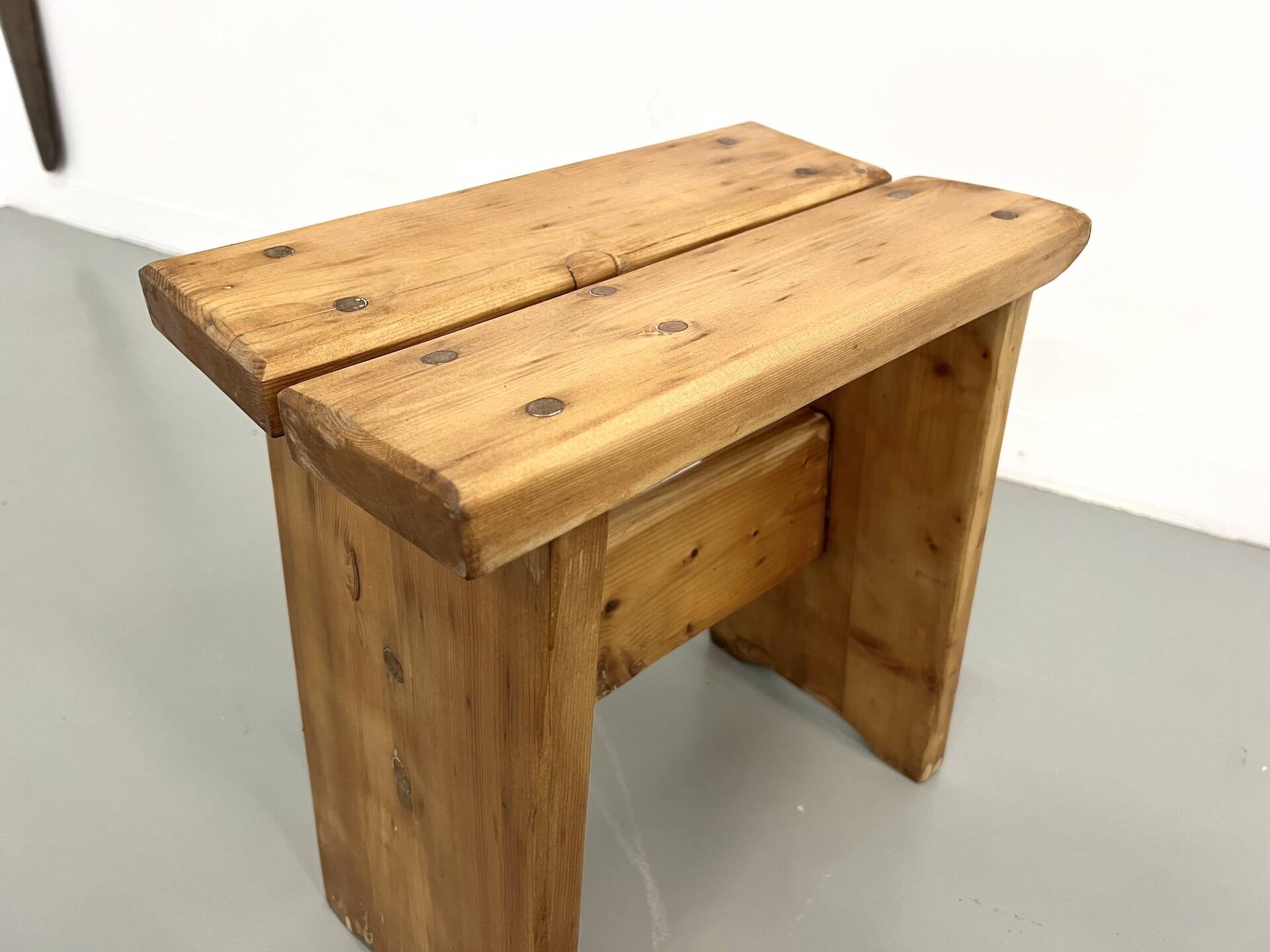 Solid pine stool