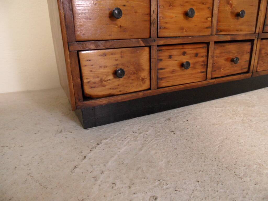 Vintage apothecary cabinet with 36 drawers 1930's