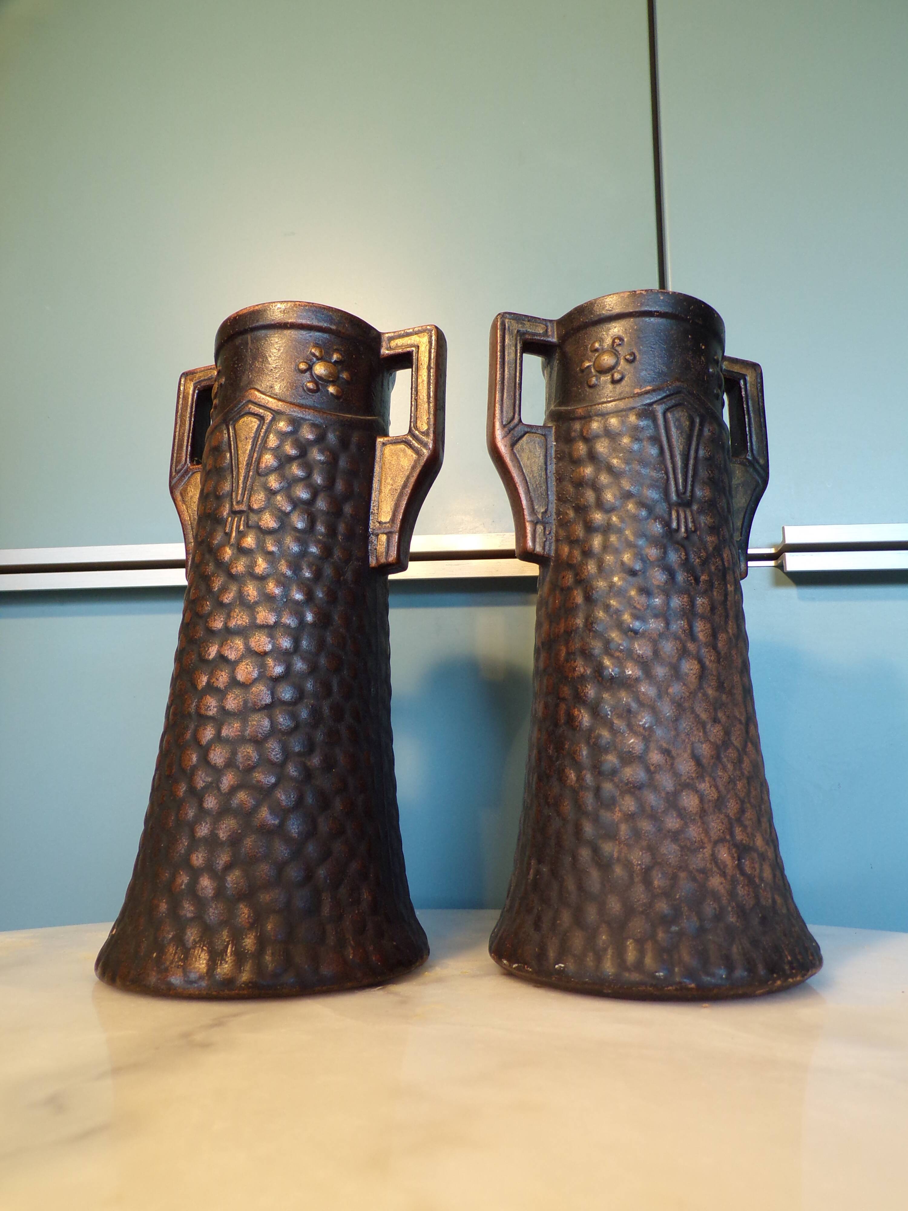 Pair of art deco vases Clanta 2437F