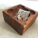 Empty teak pocket, 70s