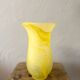 Yellow marbled glass paste vase – Art Nouveau style