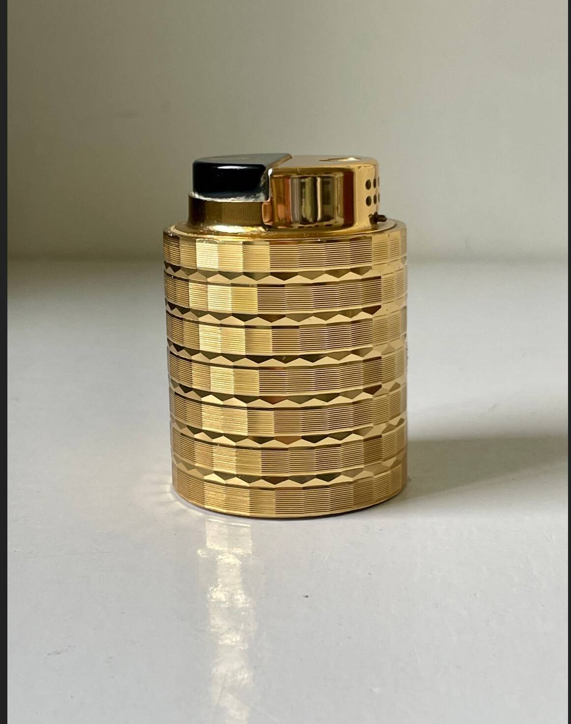 Vintage KOEI  Japan  Gilded Metal Unitron Table lighter