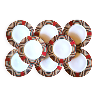 HERMES Paris Collection Attelage 8 Plates