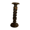 Twisted double wooden column
