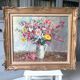 Still life bouquet of flowers oil painting