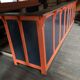 Old bar counter with glasswork