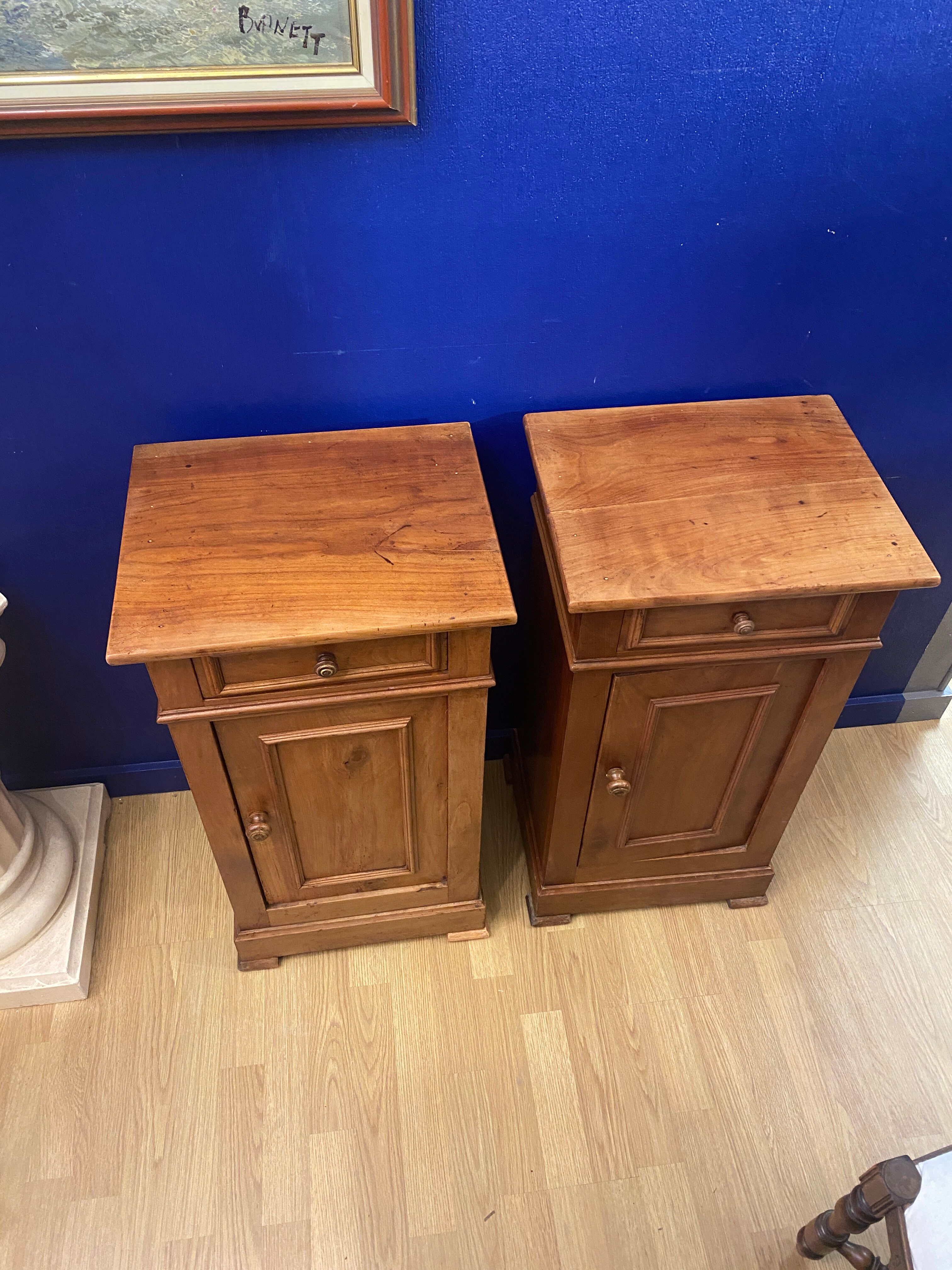 Pair bedside / louis Philippe nightstand