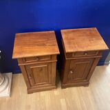 Pair bedside / louis Philippe nightstand