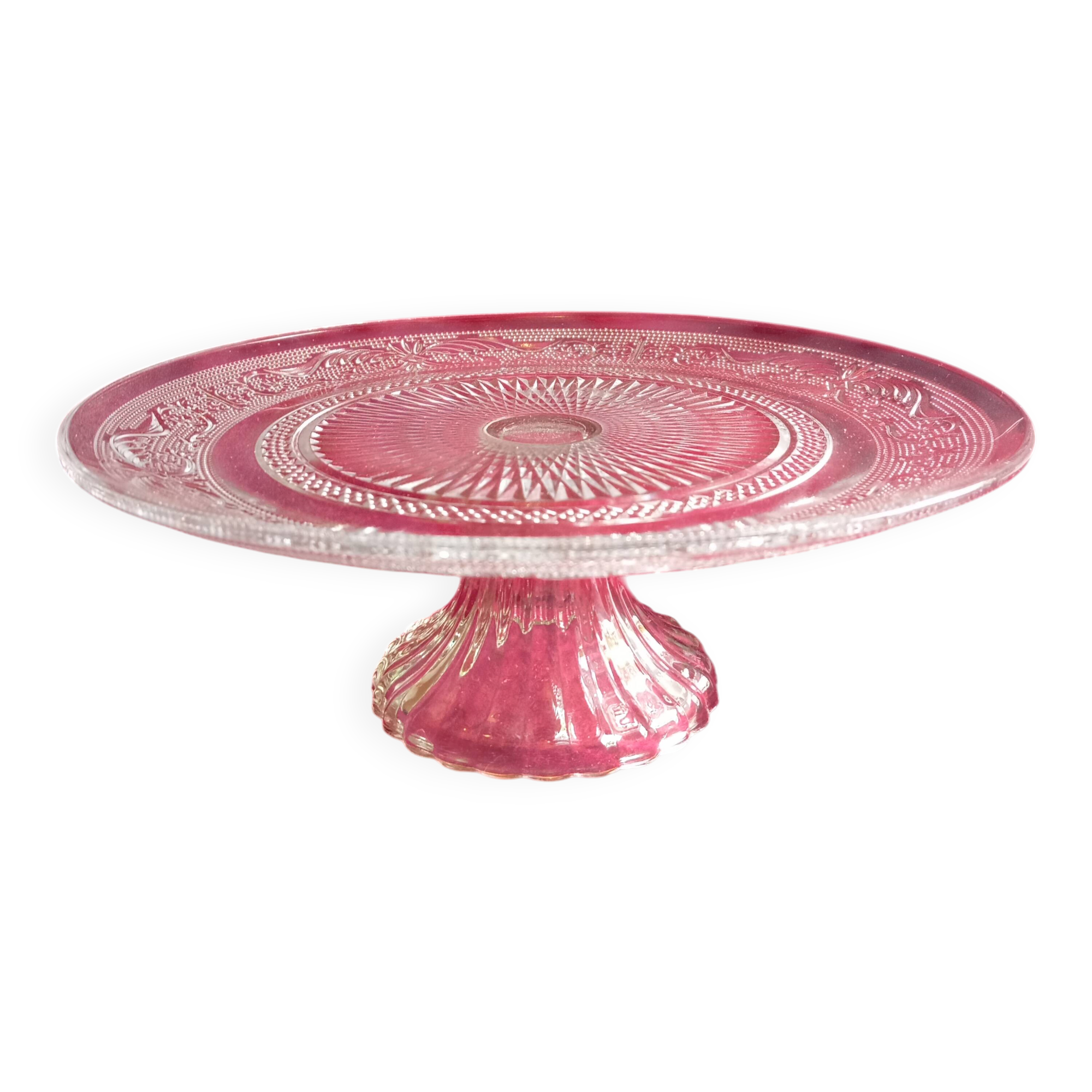 Coupe, plat à gâteau en verre