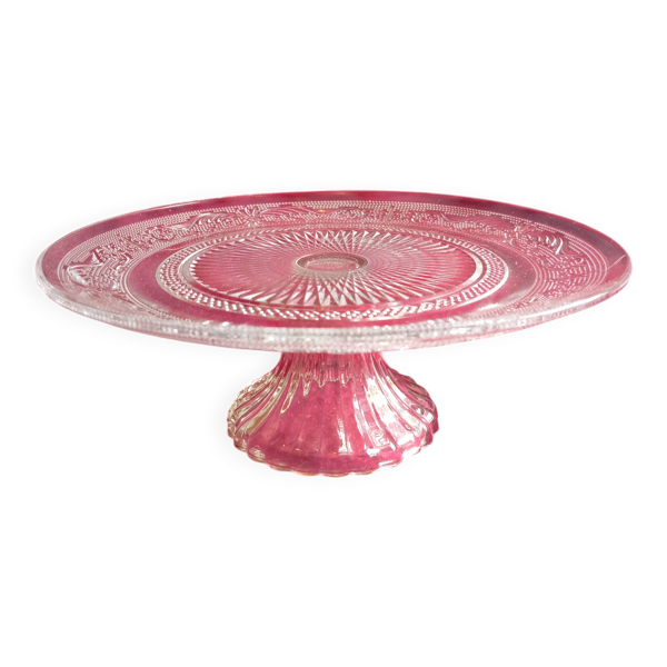 Coupe, plat à gâteau en verre