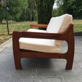 Scandinavian sofa 3 places teak 60s