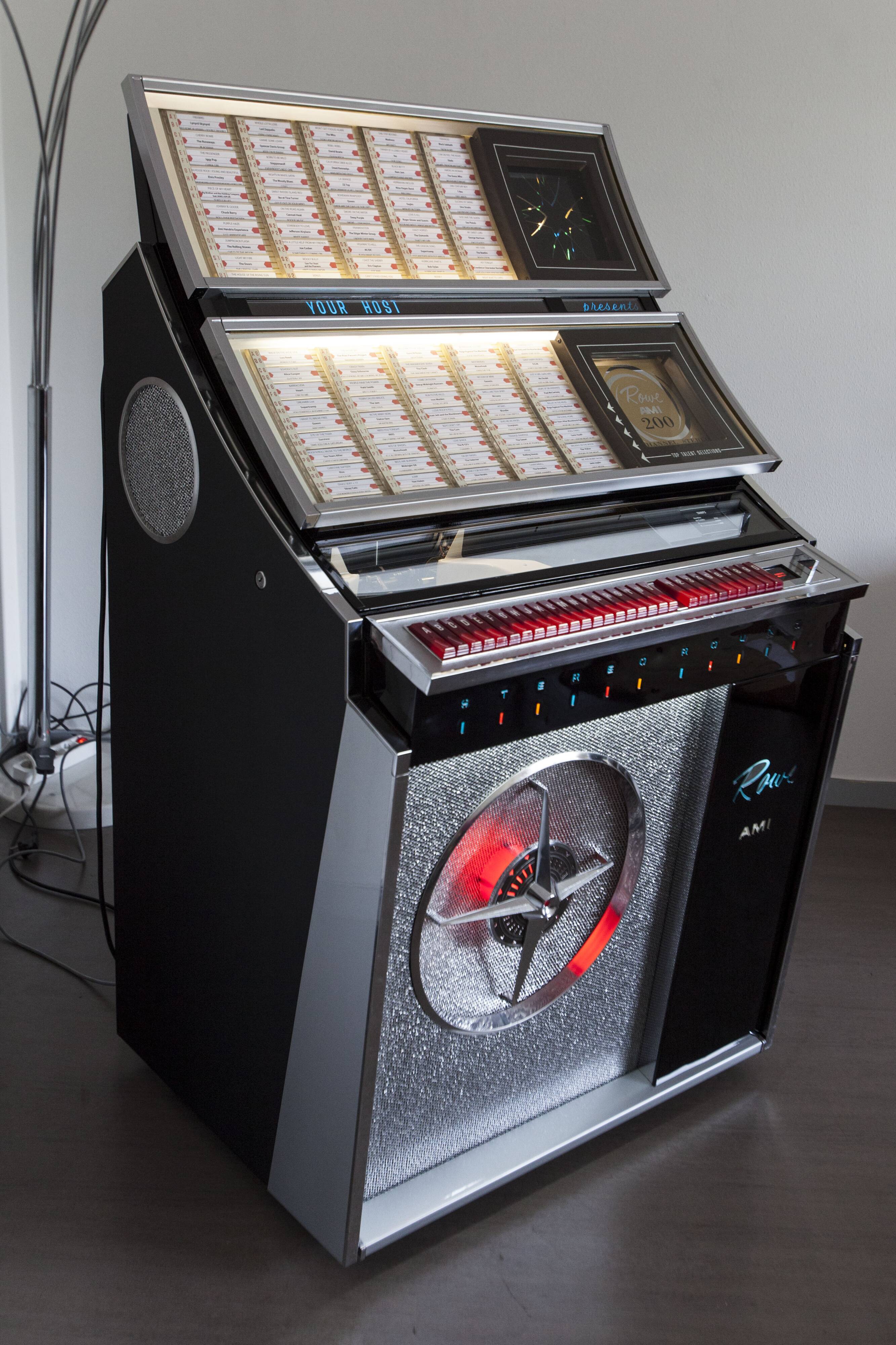 Jukebox Rowe friend from 1963 model "Jal" capa 100 vinyls pop, rock, metal compilation from 1950 to 1990