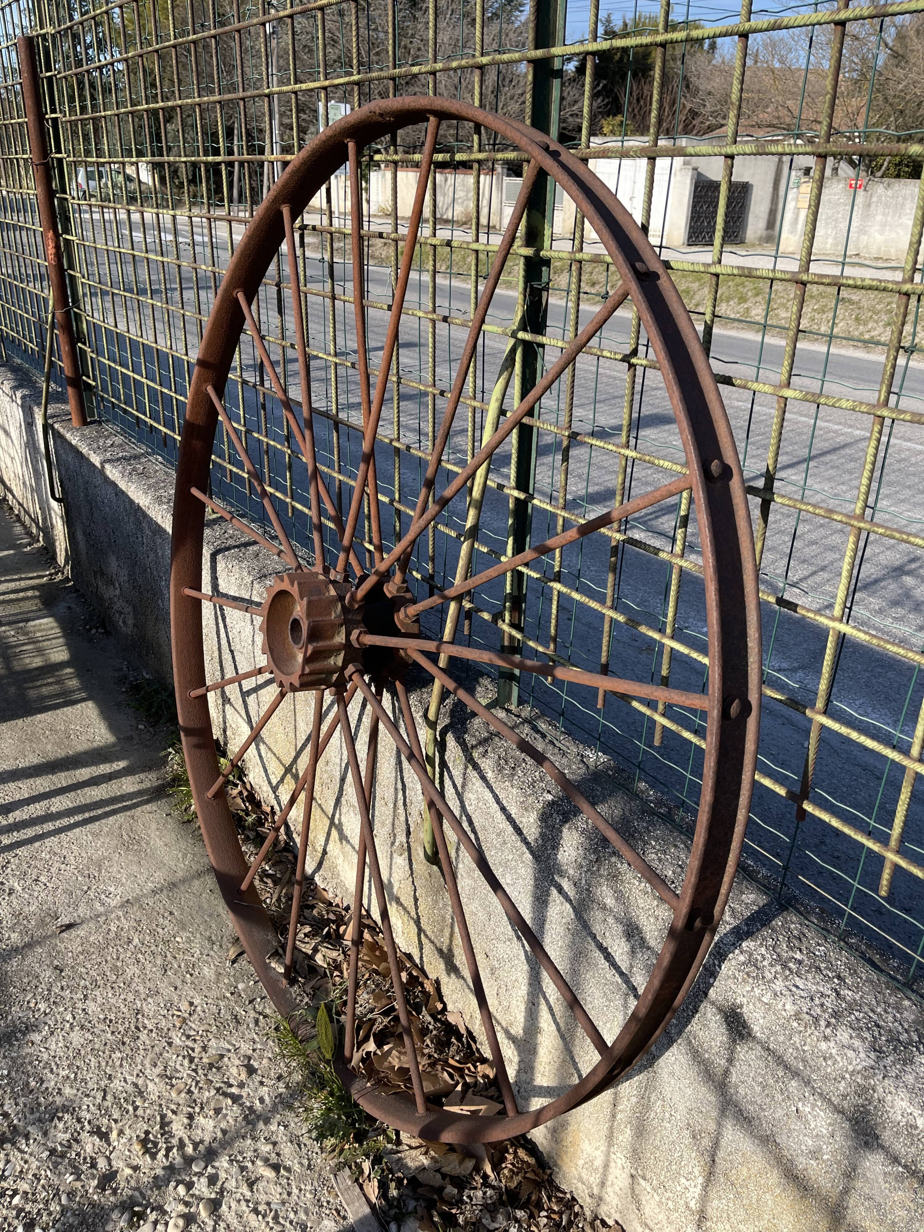 Old iron wheel