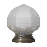 Art deco glass globe ceiling
