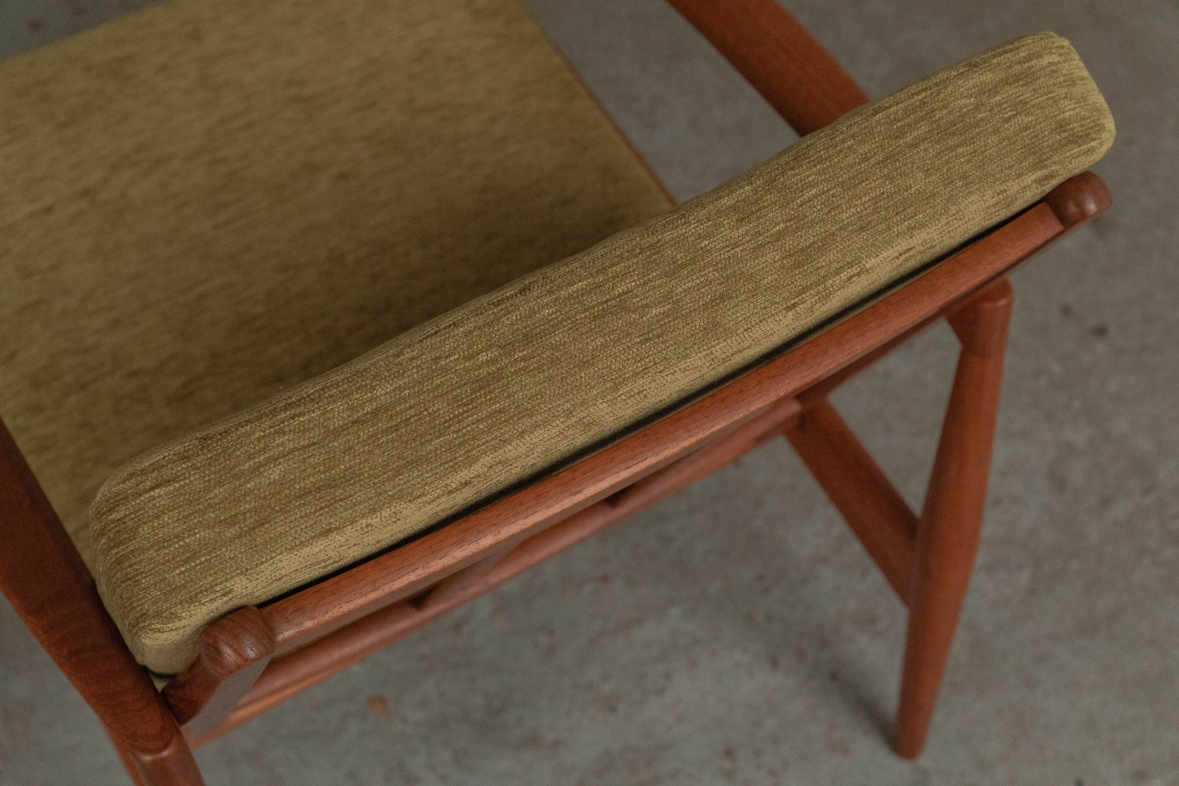 Set of 2 paperknife easy chairs by Kai Kristiansen, Denmark, 1960's