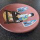 Ceramic plate, terracotta, glazed. Elie Brachant